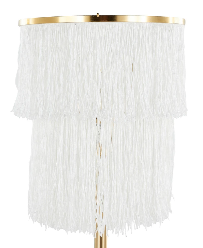Lumisource 25" Metal Fringe Contemporary Buffet Lamp, Set of 2