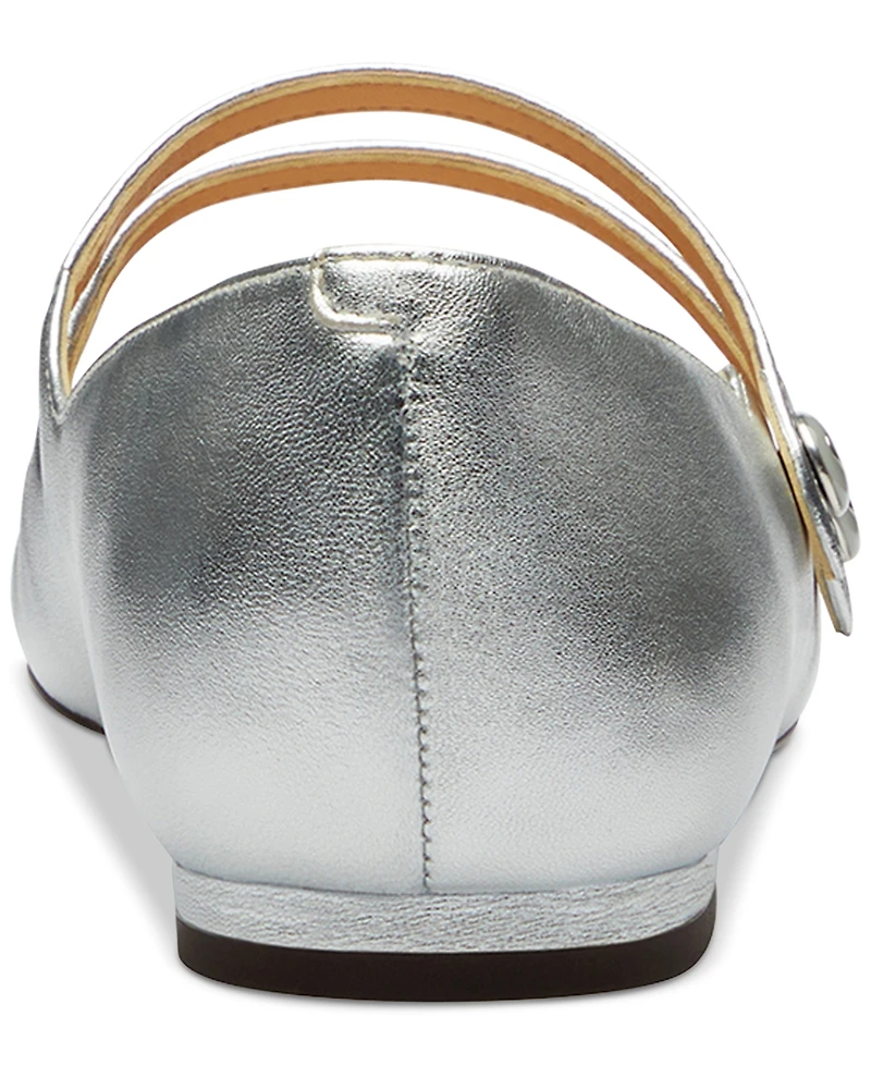 Coach Women's Winley Double Buckle Mary Jane Ballet Flats