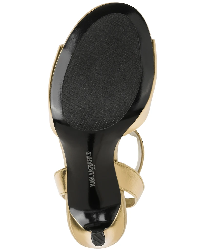 Karl Lagerfeld Paris Women's Kallie Peep Toe Sandals