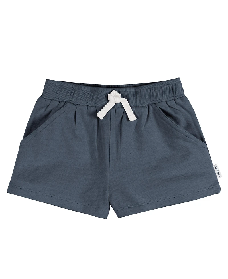 Gerber Toddler Girls Knit Shorts, 3-Pack