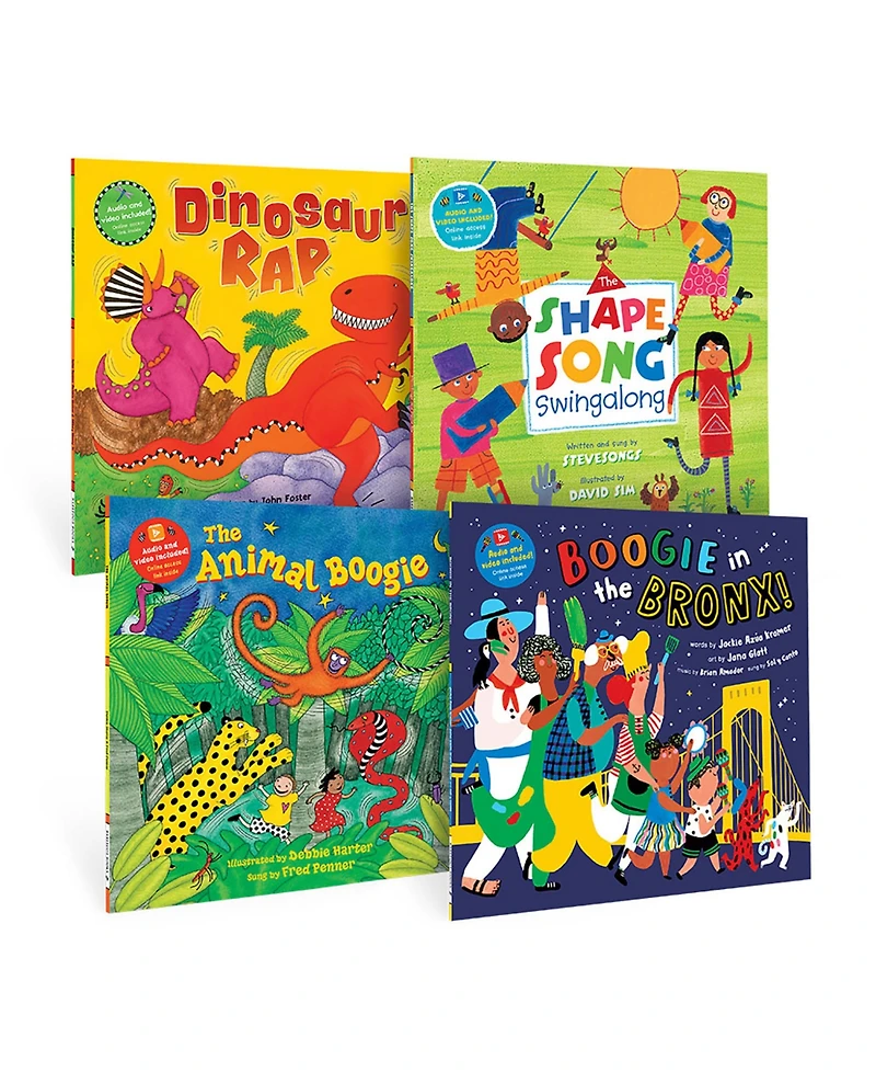 Barefoot Books PreK Boogie Time Singalongs Book Bundle, Set of 4