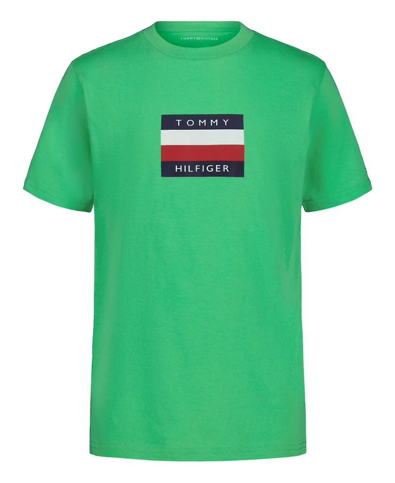 Tommy Hilfiger Big Boys Signature Chest Stripe Short Sleeve T-Shirt