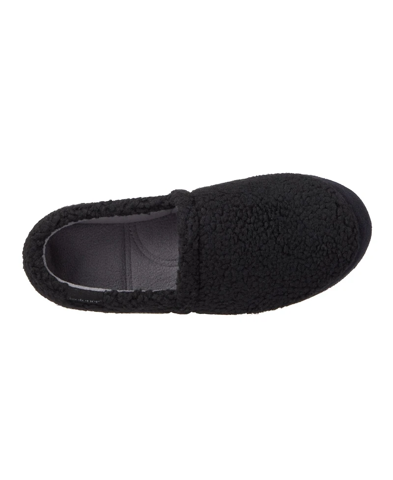 Isotoner Men's Berber Closed Back Slippers