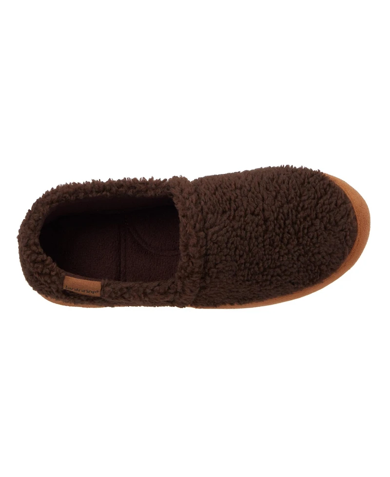 Isotoner Men's Berber Closed Back Slippers
