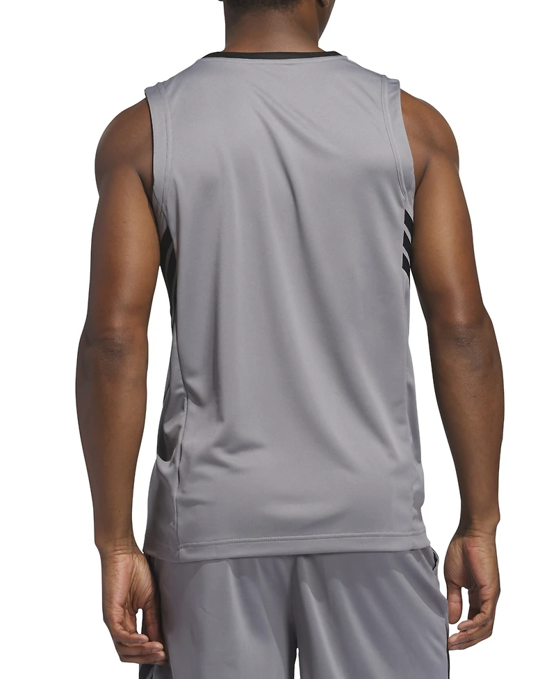adidas Men's Bball Logo Graphic Tank Top