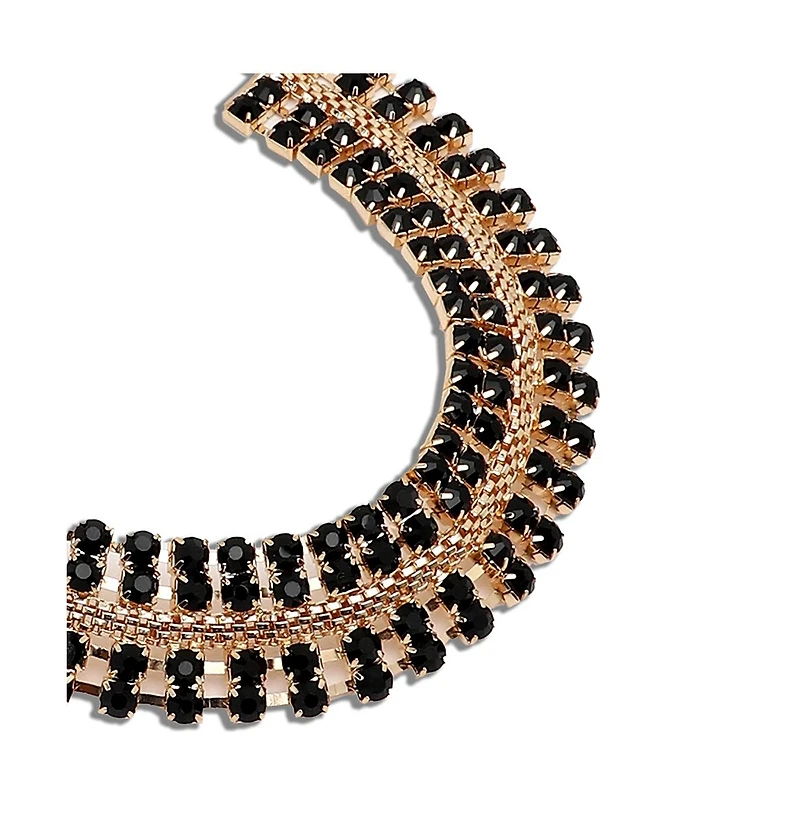 Sohi Women's Gold Plated Party Designer Stone Necklace