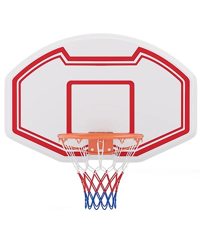 Large Wall Mounted Basketball Hoop with Shatter-proof Backboard