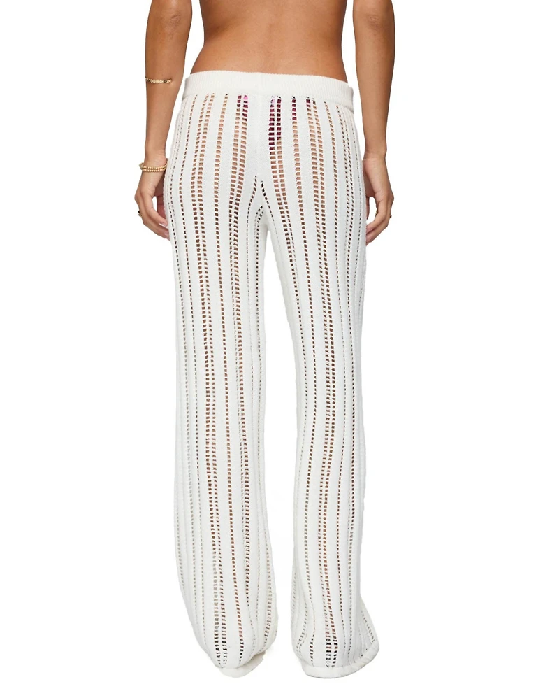 Edikted Women's Echo Ladder Knit Pants