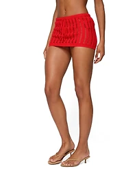 Edikted Women's Leola Ladder Knit Mini Skirt