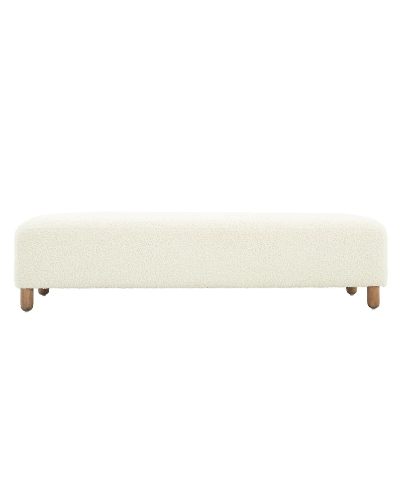 Modern Upholstered Ottoman Bench,Comfortable End-of-Bed Seat for Bedroom or Living Room-The Pop Home