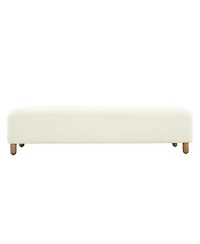 Modern Upholstered Ottoman Bench,Comfortable End-of-Bed Seat for Bedroom or Living Room-The Pop Home
