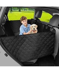 Bingopaw Dog Car Seat Cover With 2 Pockets & Window for Pet Safety