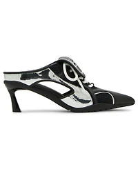 Steve Madden Women's Shevron Kitten-Heel Sport Dress Mules