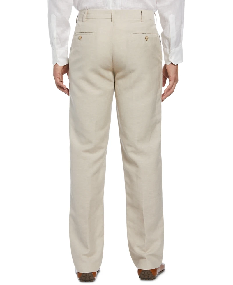 Cubavera Men's Linen Blend Flat Front Pant