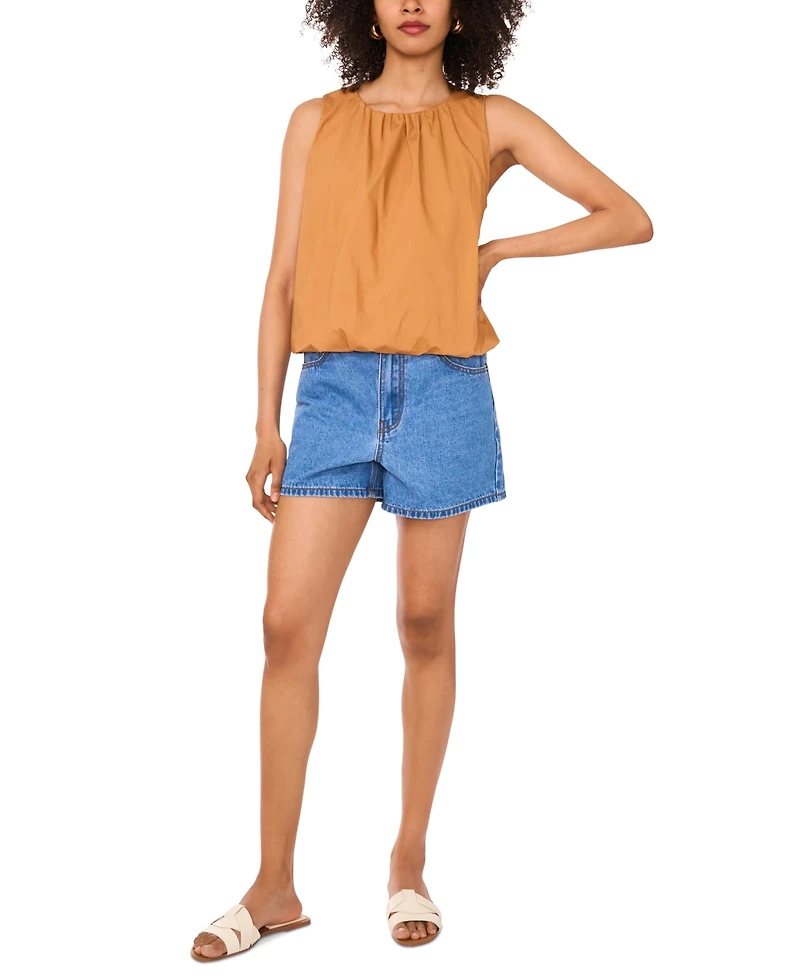 1.state Women's Cotton Sleeveless Bubble Top