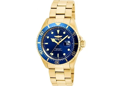 Invicta Men's 22063 Pro Diver Quartz 3 Hand Blue Dial Watch