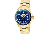 Invicta Men's 22063 Pro Diver Quartz 3 Hand Blue Dial Watch