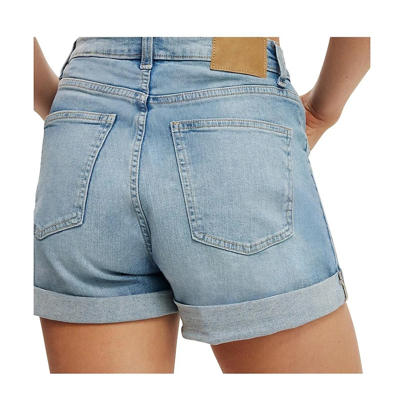 Cotton On Women's High Rise Micro Denim Short