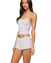 Edikted Women's Sephi Lacey Pointelle Tank Top