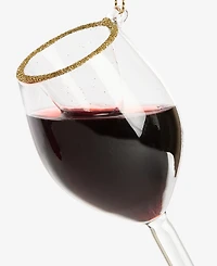 Holiday Lane Spirits Red Wine Glass Ornament, Macy's Exclusive