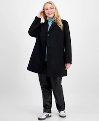 Maralyn & Me Trendy Plus Single-Breasted Walker Coat