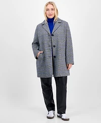 Maralyn & Me Trendy Plus Size Single-Breasted Walker Coat