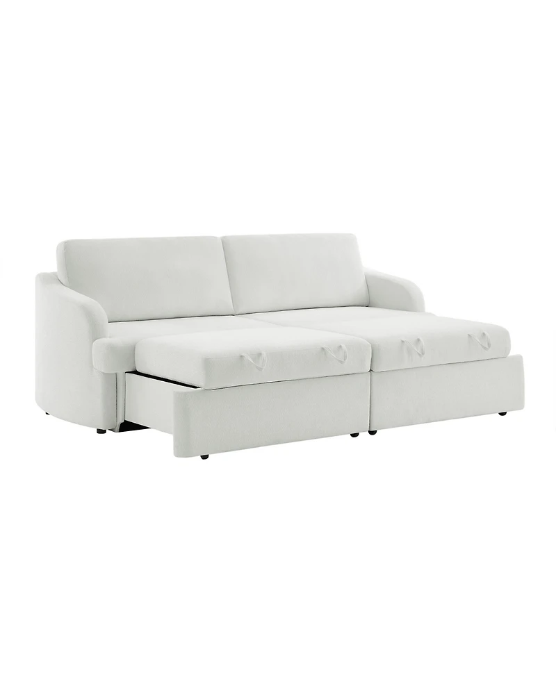 Serta 91.3" Polyester Medford Convertible Sofa