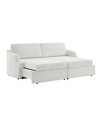 Serta 91.3" Polyester Medford Convertible Sofa