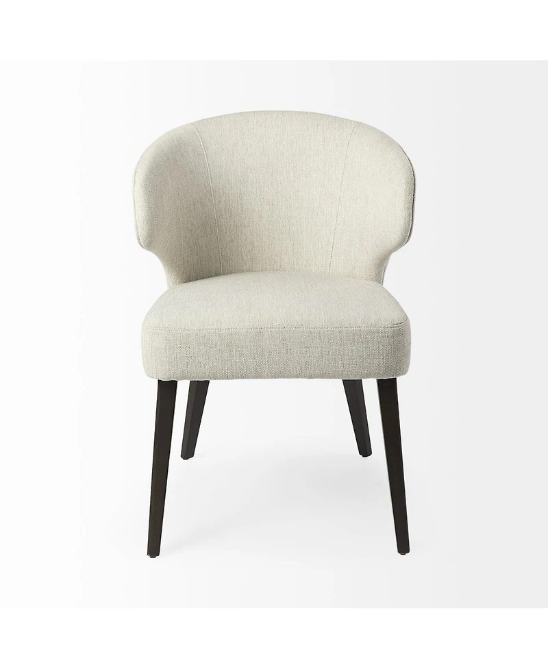 Upholstered Wingback Side Chair for Dining Table or Accent Seating