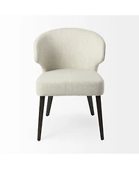 Upholstered Wingback Side Chair for Dining Table or Accent Seating