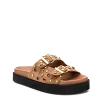 Carmela Leather Women's Fashion Footbed Sandals By Xti