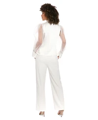 Muse Women's Straight-Leg Tuxedo Pants