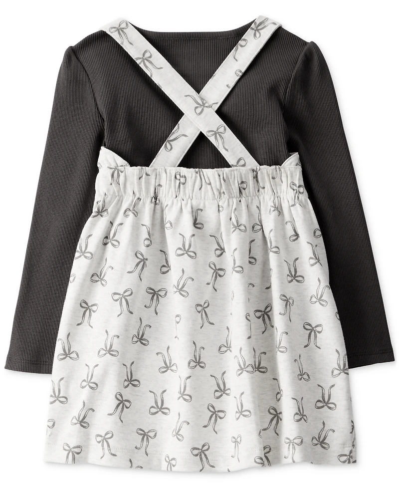 Carter's Toddler Girls 2-Pc. Bow Print Dress Set
