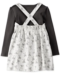 Carter's Toddler Girls 2-Pc. Bow Print Dress Set