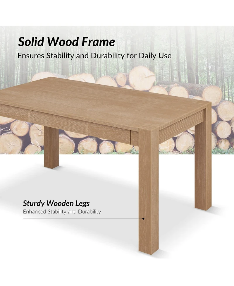 Andrea Solid Wood Dining Table