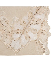 Saro Lifestyle Sheer Beauty Embroidered Table Runner, 16" x 72"