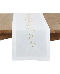 Saro Lifestyle Exquisite Embroidered Pomegranate Runner, 16" x 72"