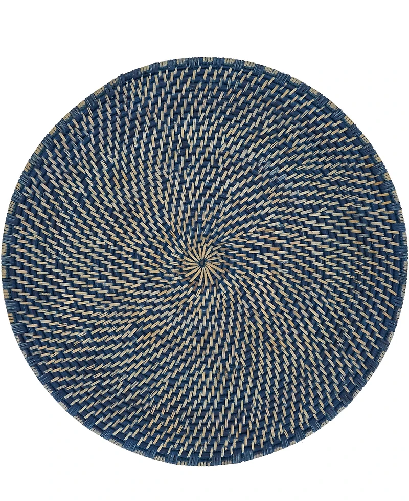 Saro Lifestyle Textured Rattan Placemats, 15" Round