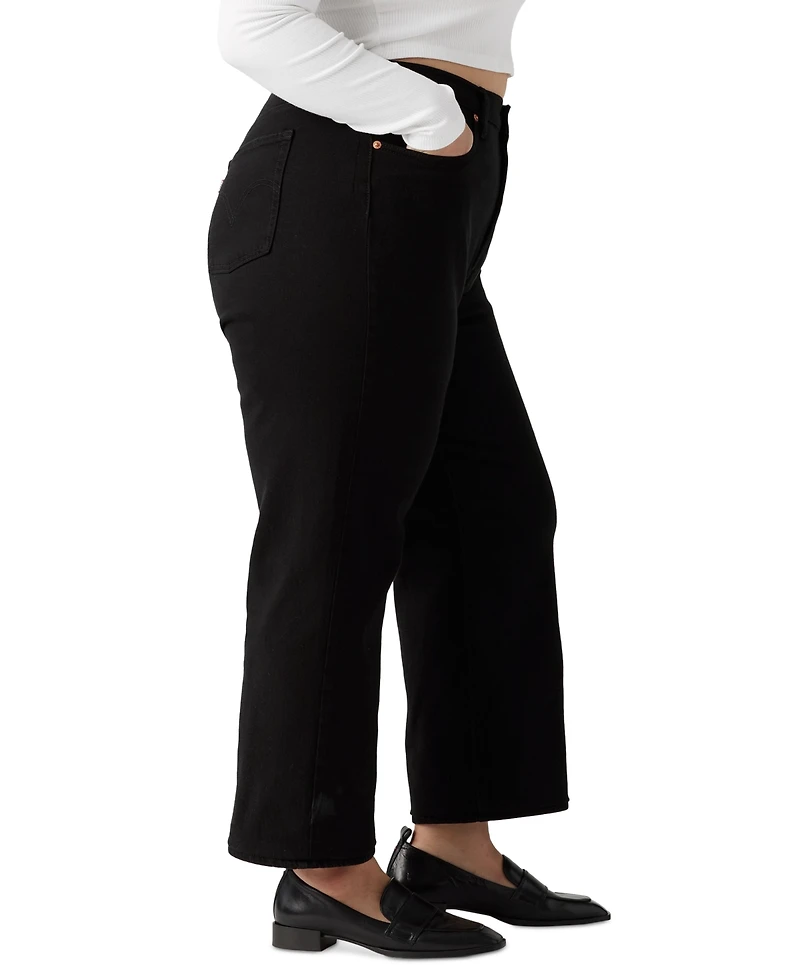Levi's Plus Ribcage Straight-Leg Ankle Jeans