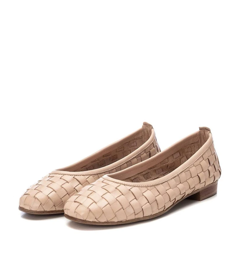 Carmela Leather Collection Women's Braided Flats By Xti