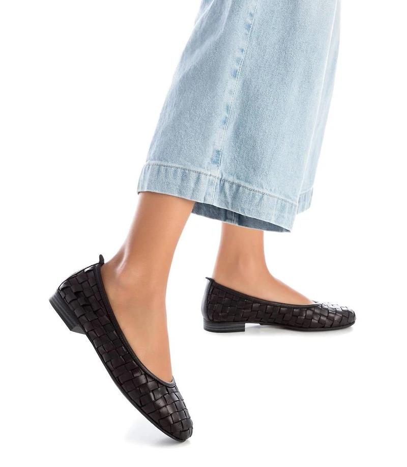 Carmela Leather Collection Women's Braided Flats By Xti