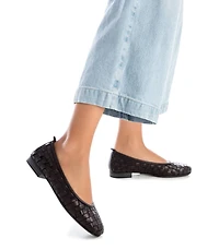 Carmela Leather Collection Women's Braided Flats By Xti