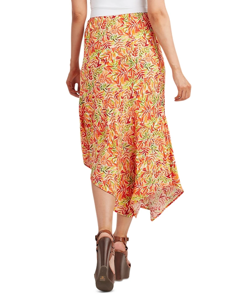 Bcx Juniors' Printed Linen-Blend Skirt