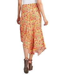 Bcx Juniors' Printed Linen-Blend Skirt