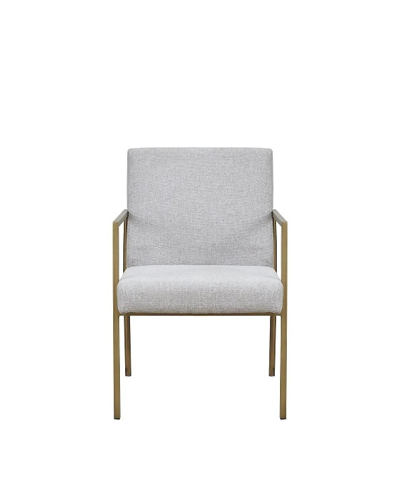 Fabric Dining Arm Chair with Padded Seat for Kitchen or Dining Room