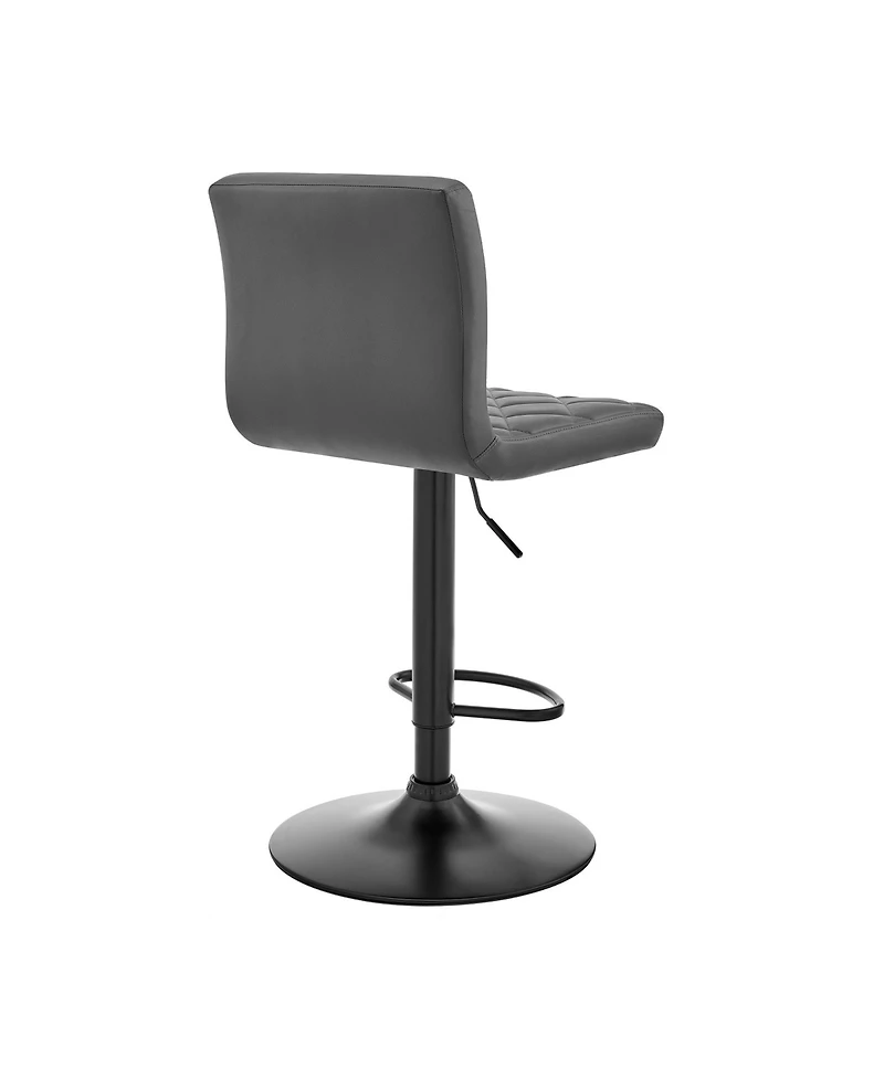 Industrial Iron Adjustable Bar Stool – Swivel Seat & Low Back