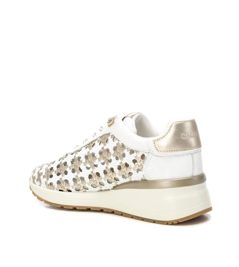 Carmela Leather Women's Braided Sneakers By Xti