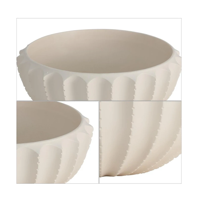 Atzaro 5" Scalloped Resin Bowl