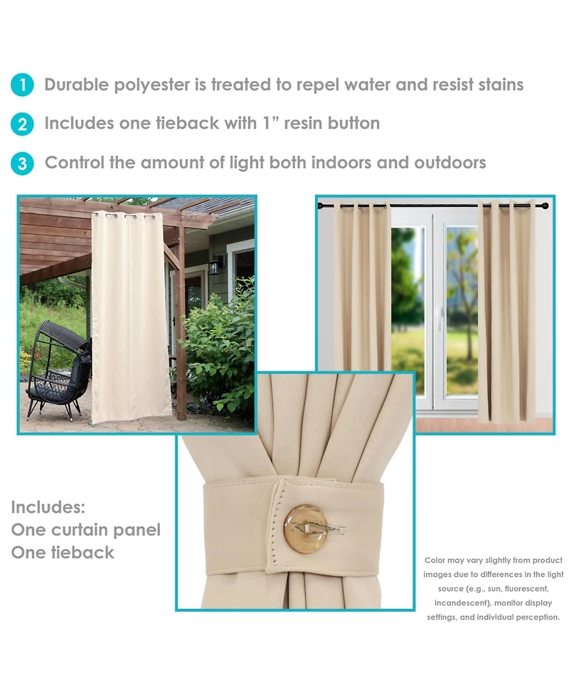 Room Darkening Curtain Panel with Grommet Top - x in