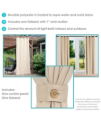 Room Darkening Curtain Panel with Grommet Top - x in